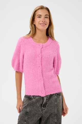 Cardigan 'KAEmelie' Kaffe en rose : devant