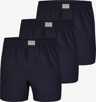 Lakeford & Sons Boxers ' 3-Pack 'Uni Dyed' ' en bleu marine, Vue avec produit