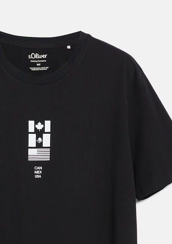 T-Shirt s.Oliver Red Label Big & Tall en noir