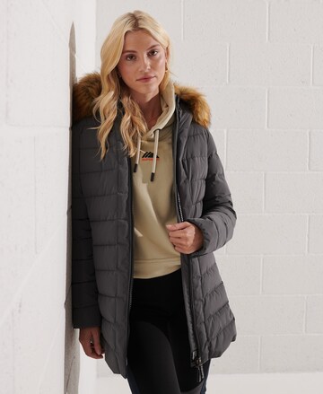 Superdry Winter Coat in Grey: front