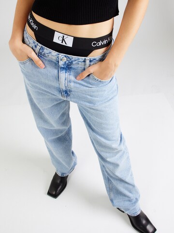 Calvin Klein JeansLoosefit Traperice 'LOOSE STRAIGHT' - plava boja