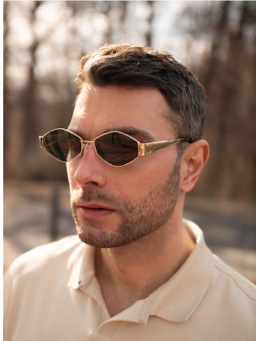 VEYREY - Gafas de sol en oro: frente