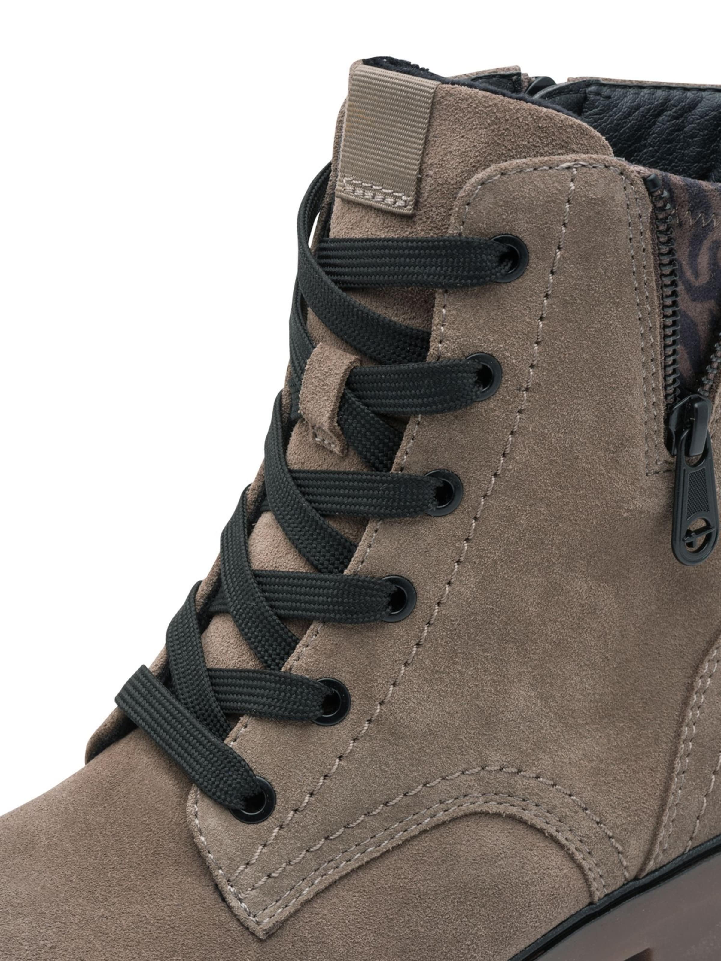 Tamaris Lace-up bootie in Brown