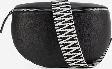 lePelou Fanny Pack 'MIRA large' in Black: front
