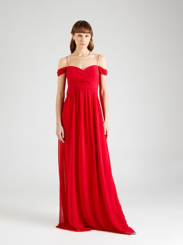 STAR NIGHT - Vestido de noche en rojo: frente