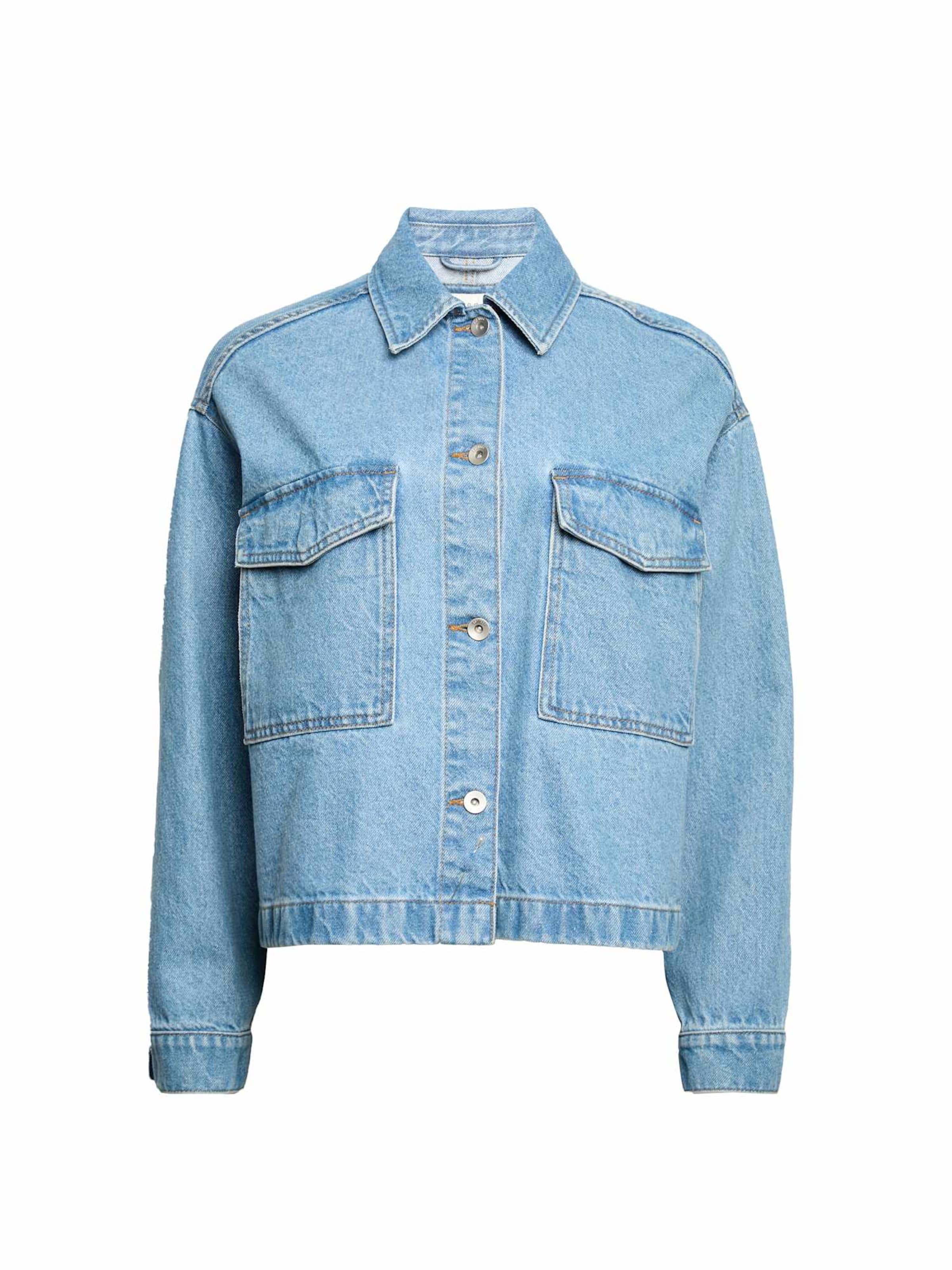 Veste mi-saison Marks & Spencer en bleu : devant