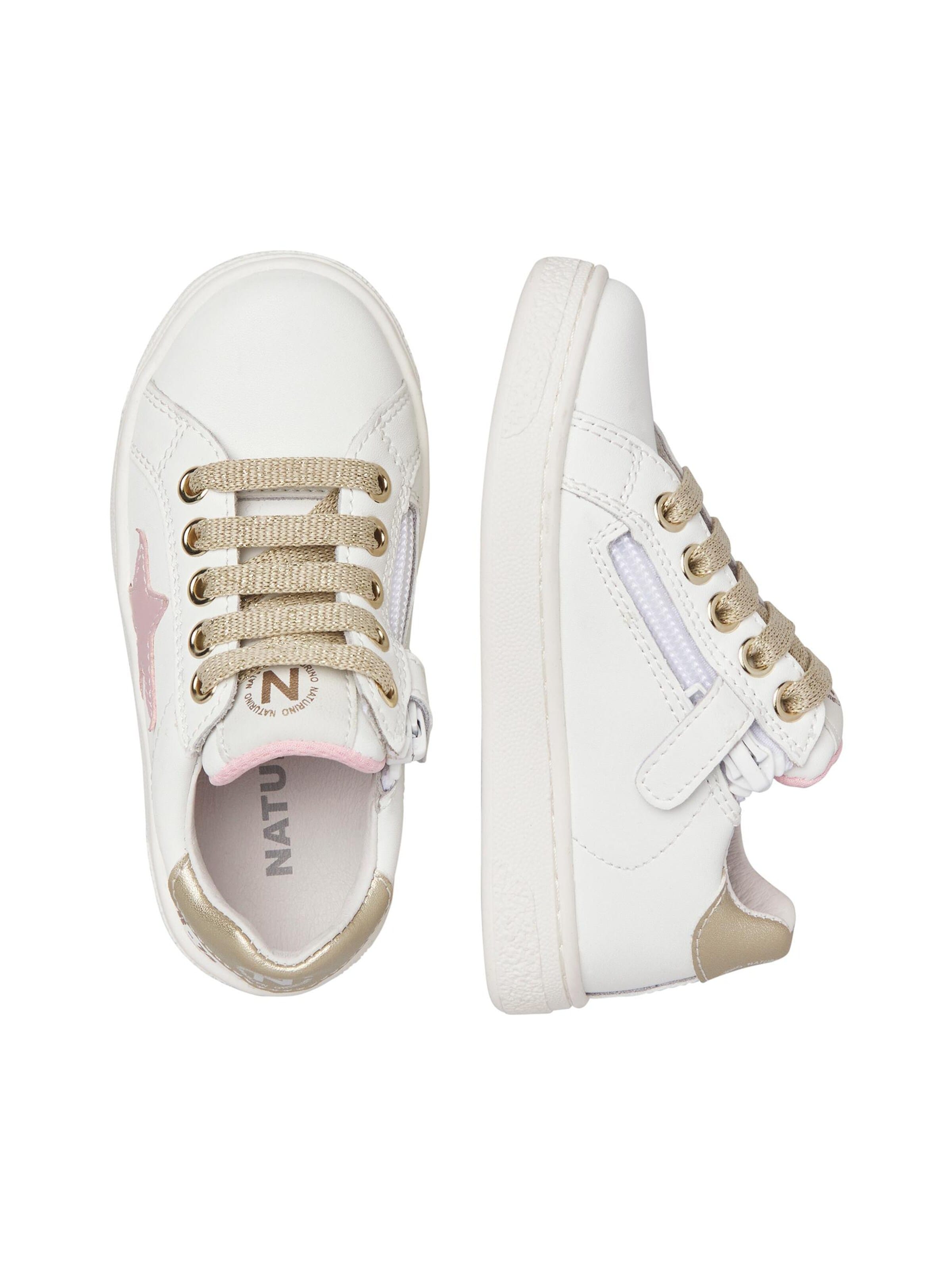 Baskets 'PINN ZIP' NATURINO en blanc