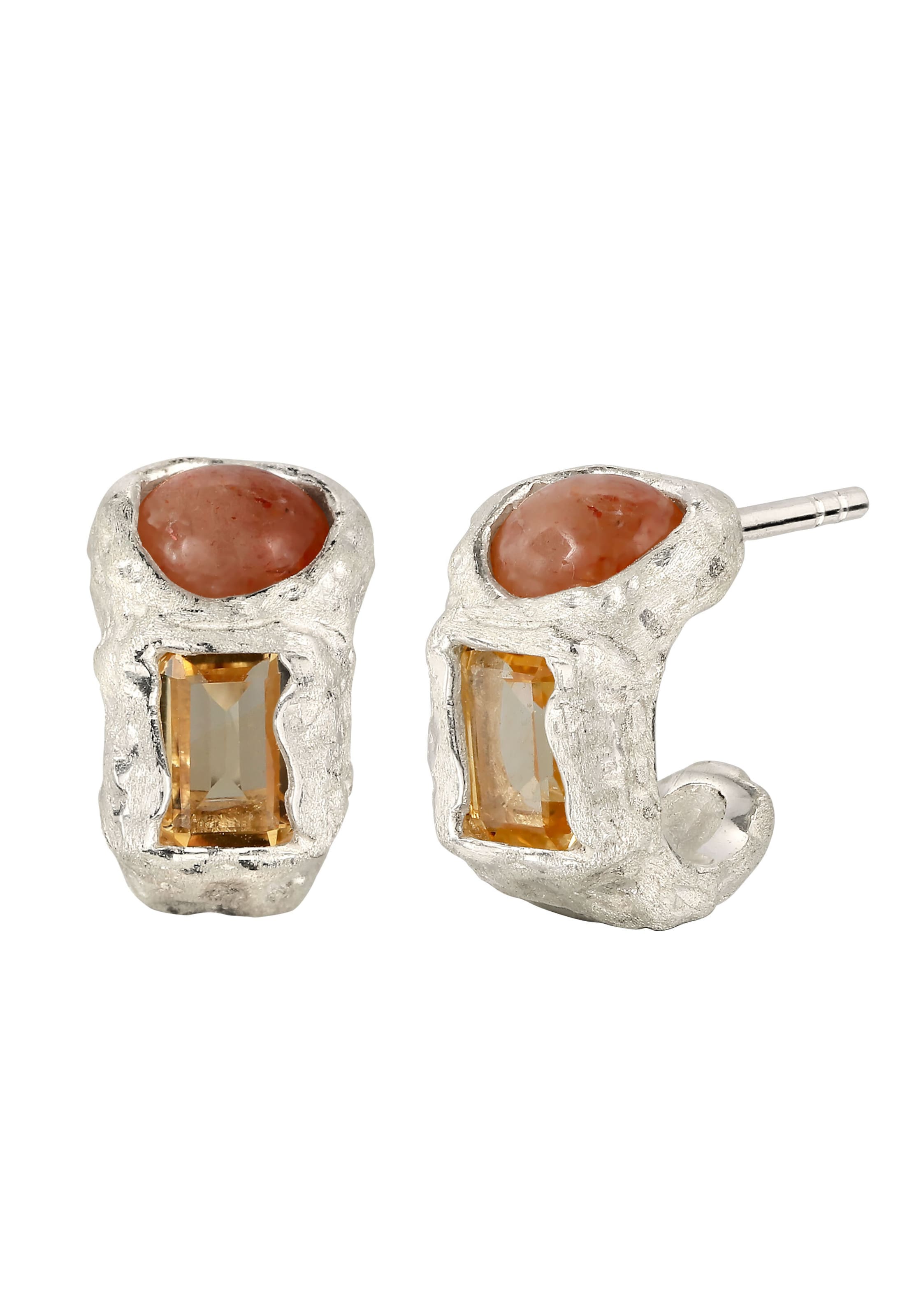 Haze&Glory Earrings in Silver: front
