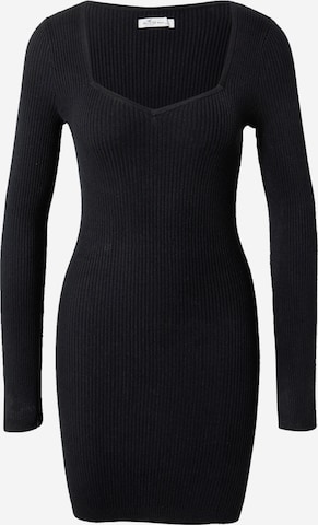 HOLLISTER Knit dress in Black: front