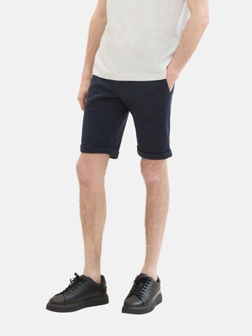 TOM TAILOR Slimfit Shorts in Blau: predná strana