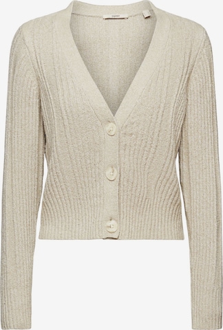 ESPRIT Knit Cardigan in Green: front