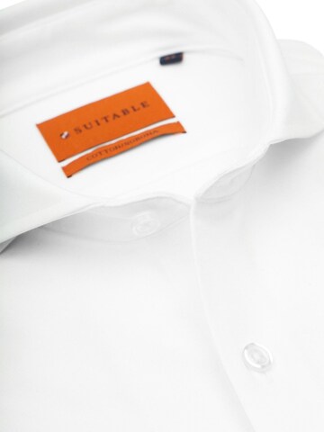 Suitable Slim fit Button Up Shirt in White