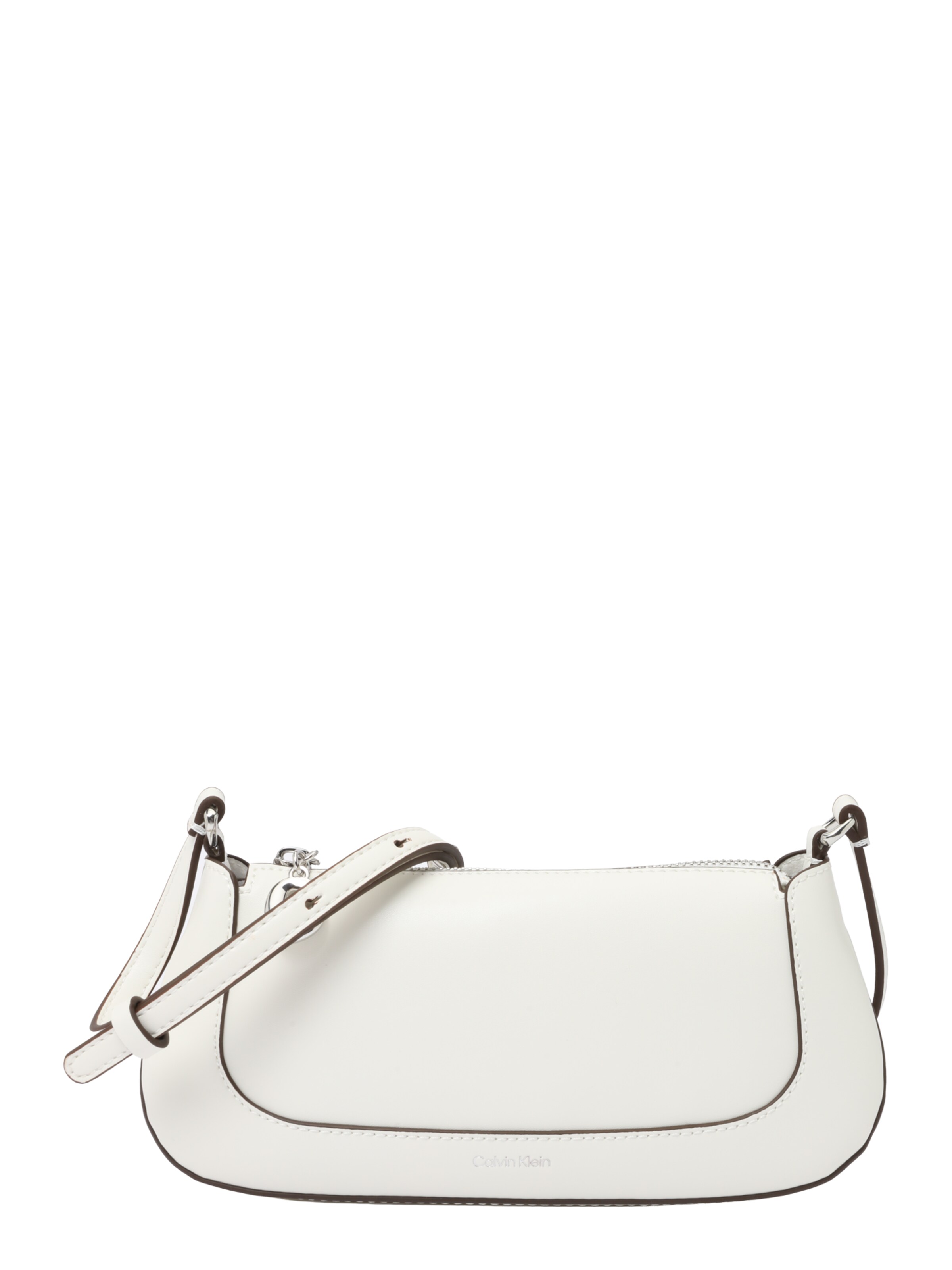 Borsa a spalla di Calvin Klein in bianco: frontale