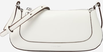 Calvin Klein Shoulder Bag in White: front