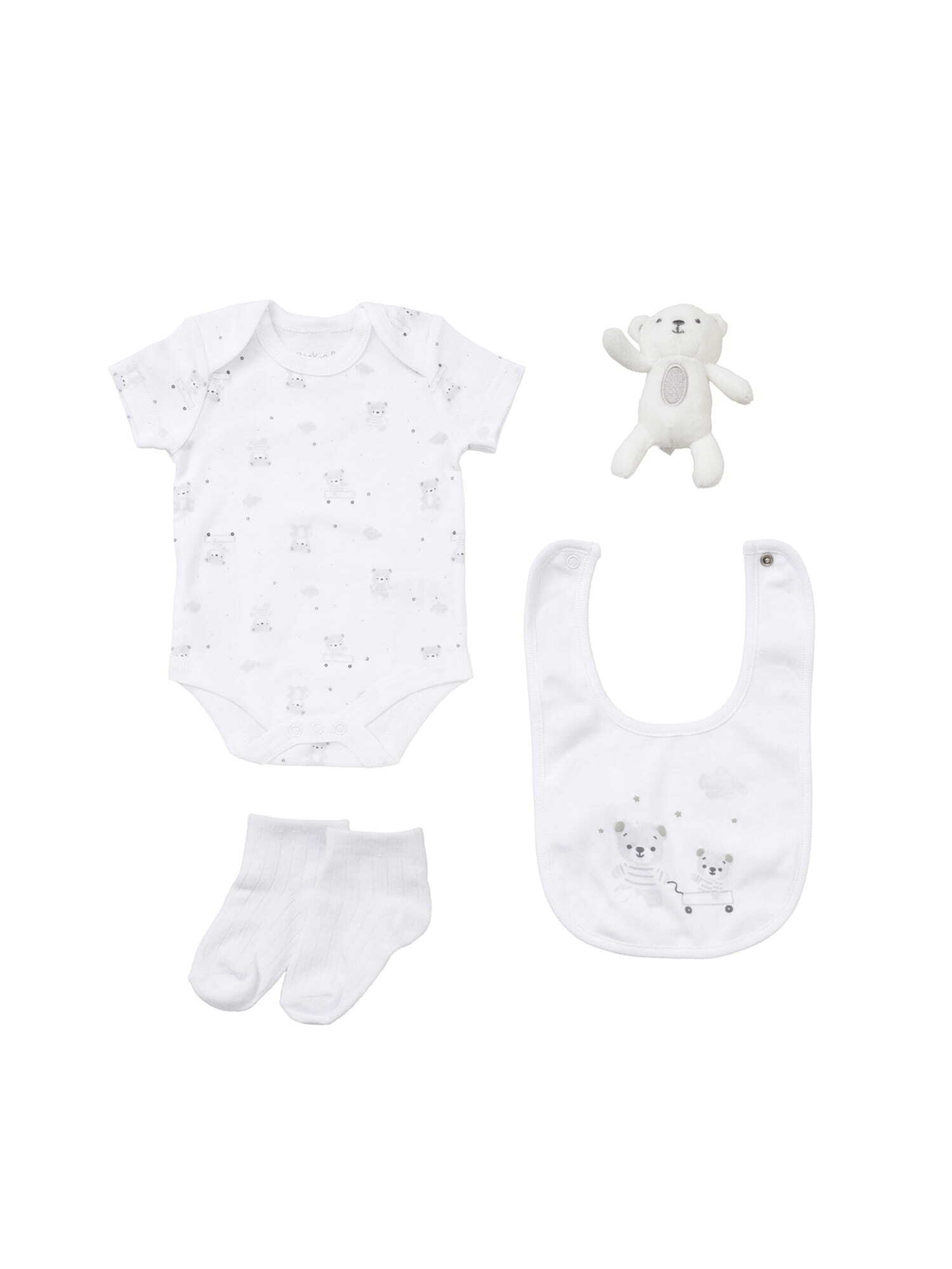 Set 'Bär' Rock a Bye Baby Boutique en blanc : devant