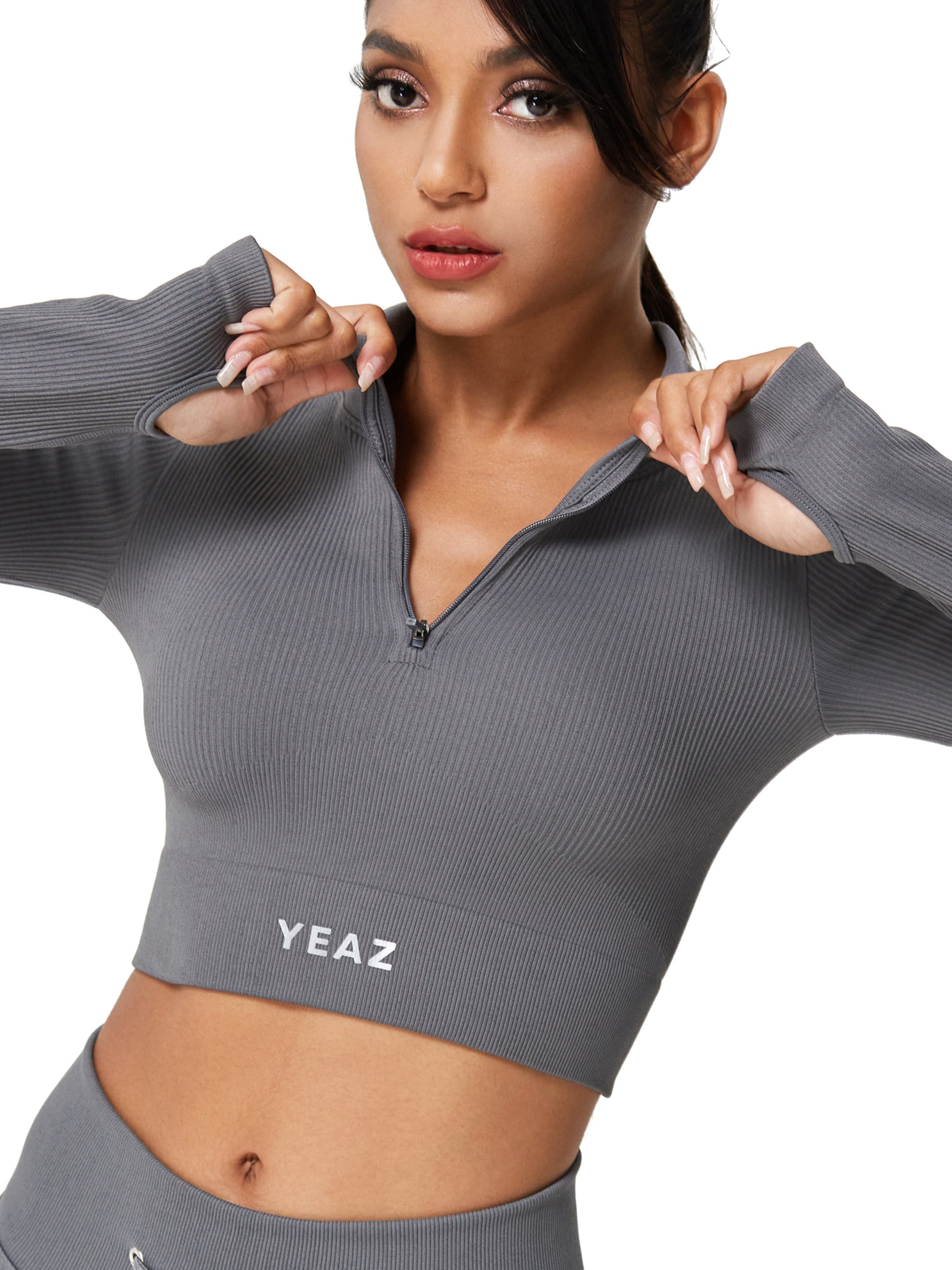 YEAZ Функциональная футболка 'Runway' в Серый