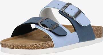 Cruz Mules 'Poapi' in Blue: front