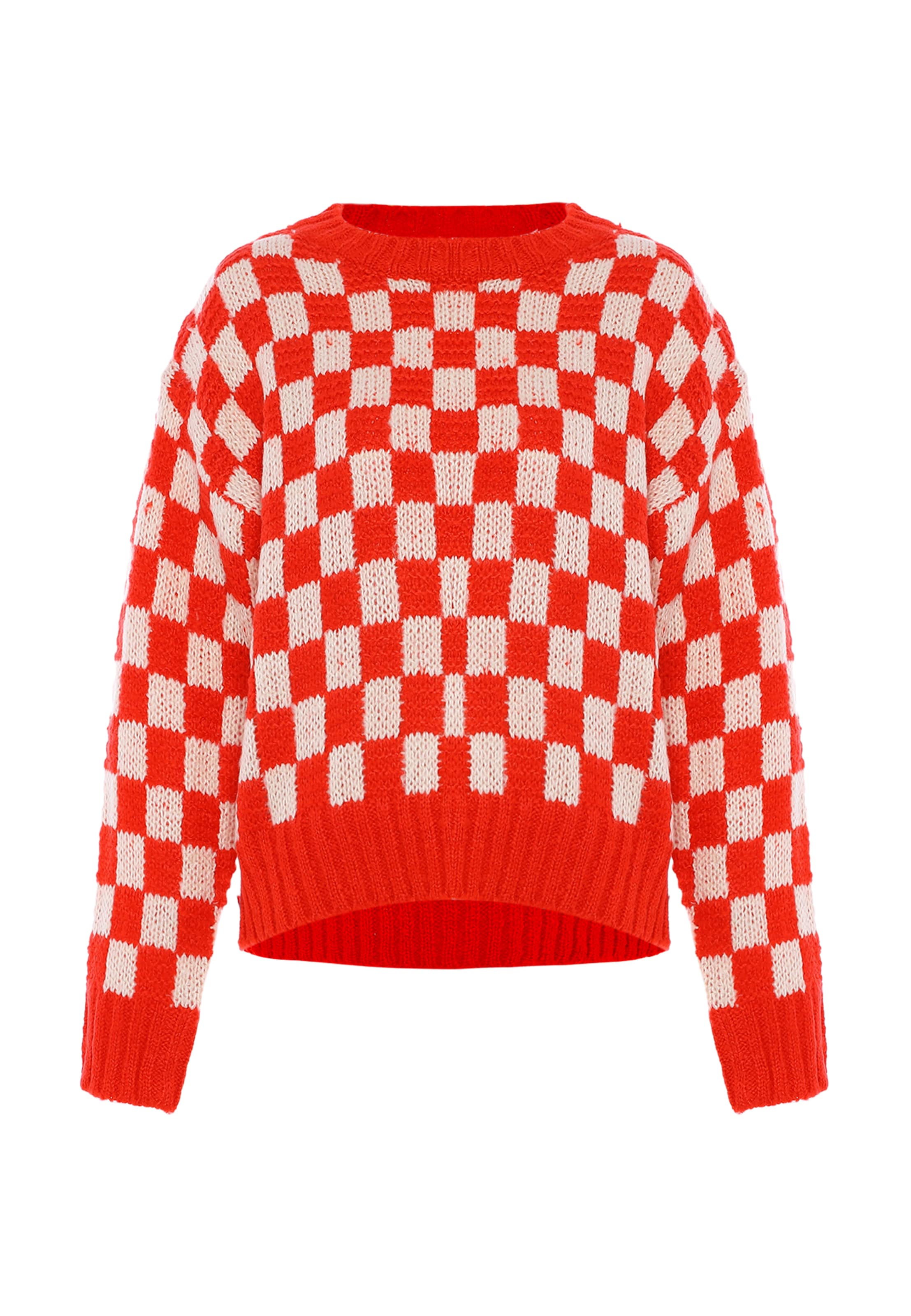 myMo ROCKS Пуловер в червено: отпред