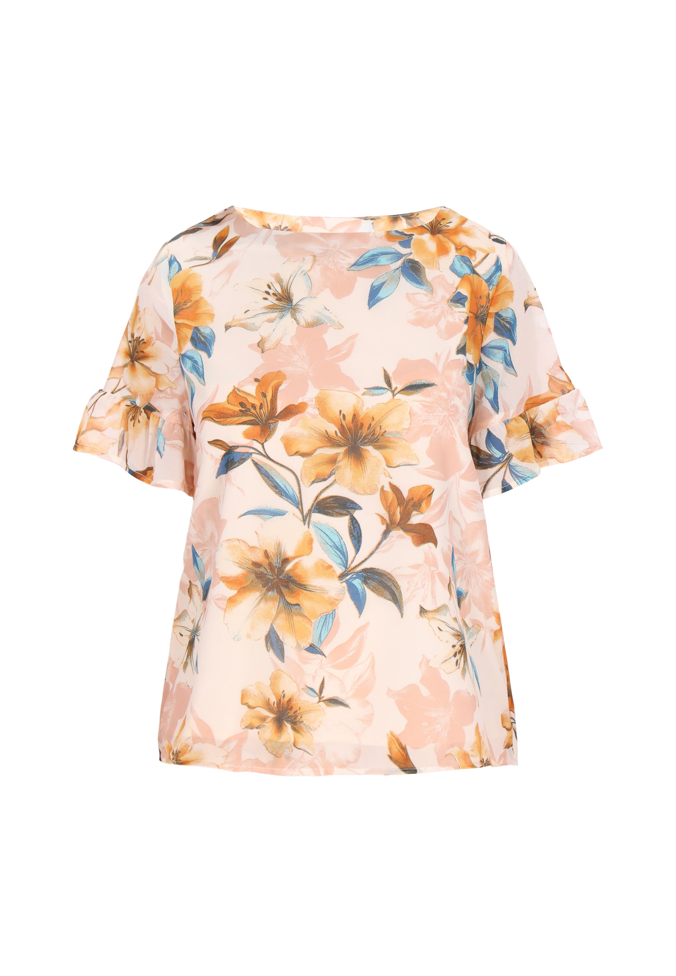 Usha - Blusa en beige: frente