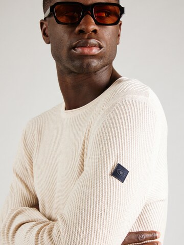 TOM TAILOR Pullover i beige