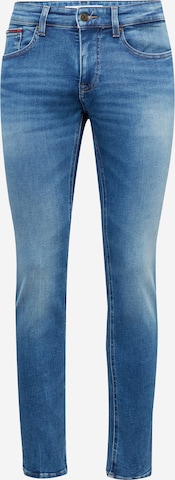 Tommy Jeans - Slimfit Calças de ganga 'Scanton' em azul: frente