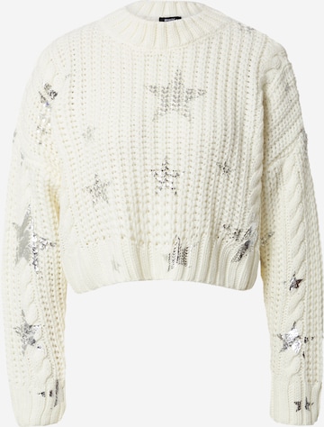 Pull-over Nasty Gal en beige : devant