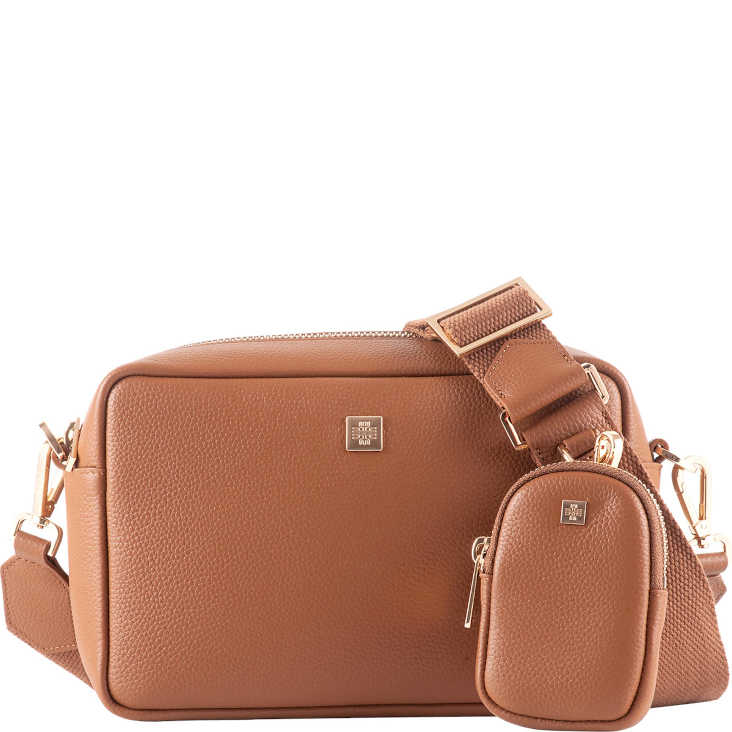 Högl Sac à bandoulière 'RICKY' en camel, Vue avec produit