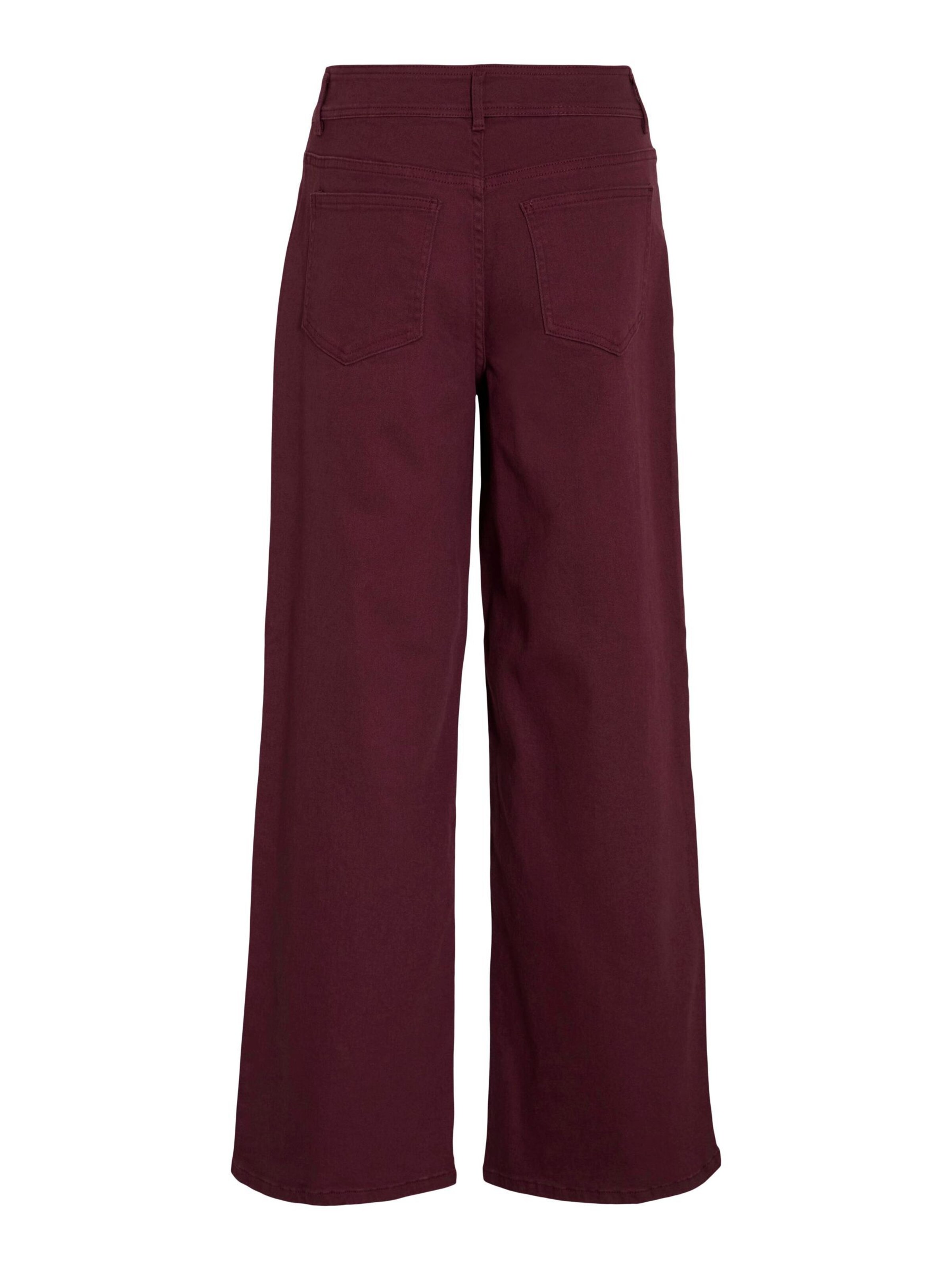 VILA Loosefit Jeans 'VIChia' in Rood