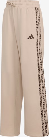 ADIDAS SPORTSWEAR Wide Leg Urheiluhousut värissä harmaa: etupuoli