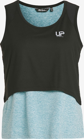 Ulla Popken Sports Top in Black: front