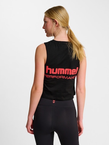 Hummel Sporttop 'Hiit' in Schwarz: Vorderseite