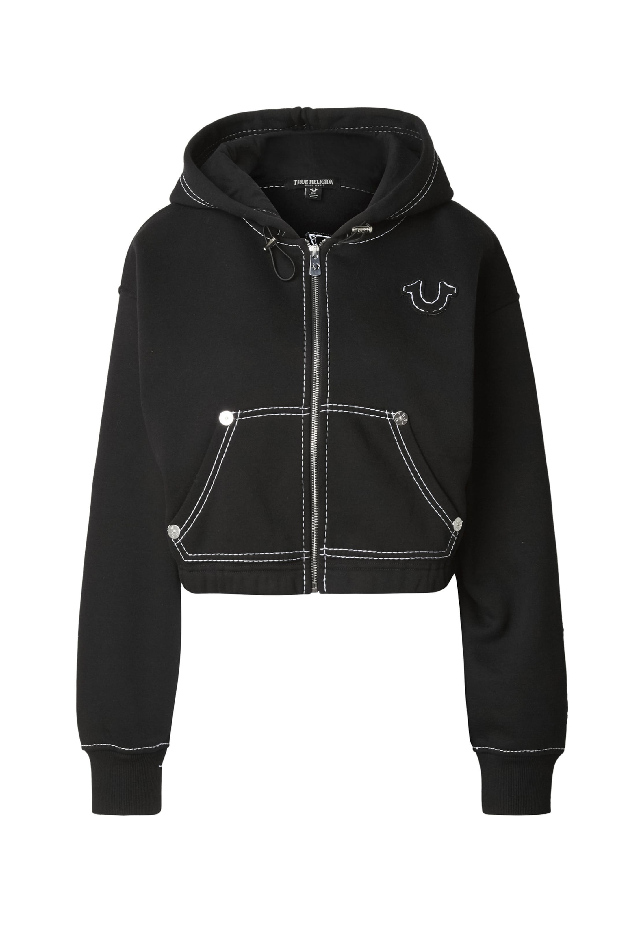 Giacca di felpa di True Religion in nero: frontale