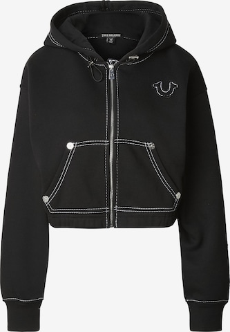 Veste de survêtement True Religion en noir : devant