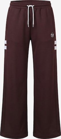 Sergio Tacchini Wide leg Broek 'Donatello' in Bruin: voorkant