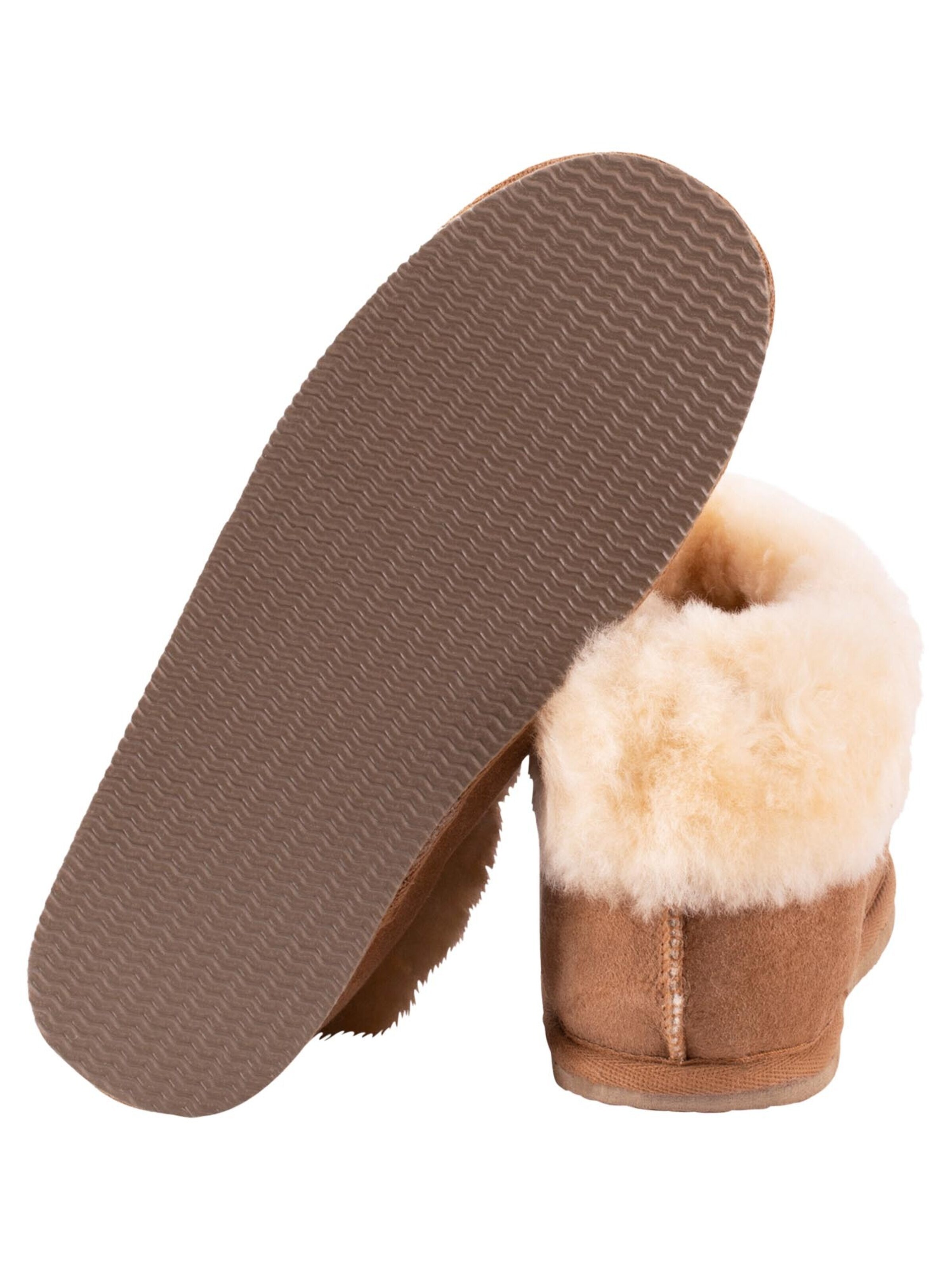 SHEPHERD Huisschoenen 'Lena' in Bruin