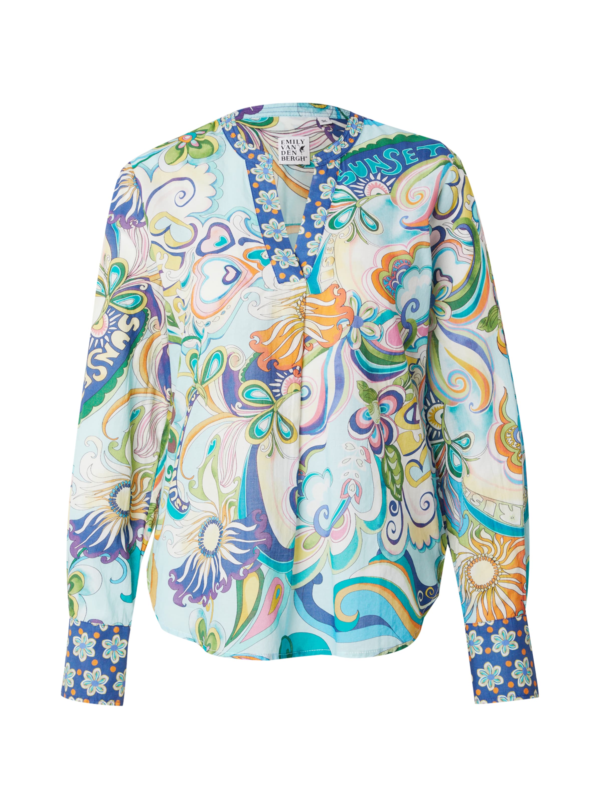 Emily Van Den Bergh Μπλούζα σε ανάμεικτα χρώματα: μπροστά