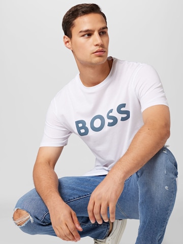 BOSS Tričko 'Thinking 1' – béžová