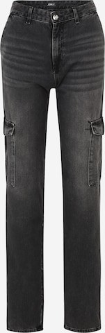 Only Tall Regular Cargo Jeans ONLJUNE in Black Denim ABOUT YOU