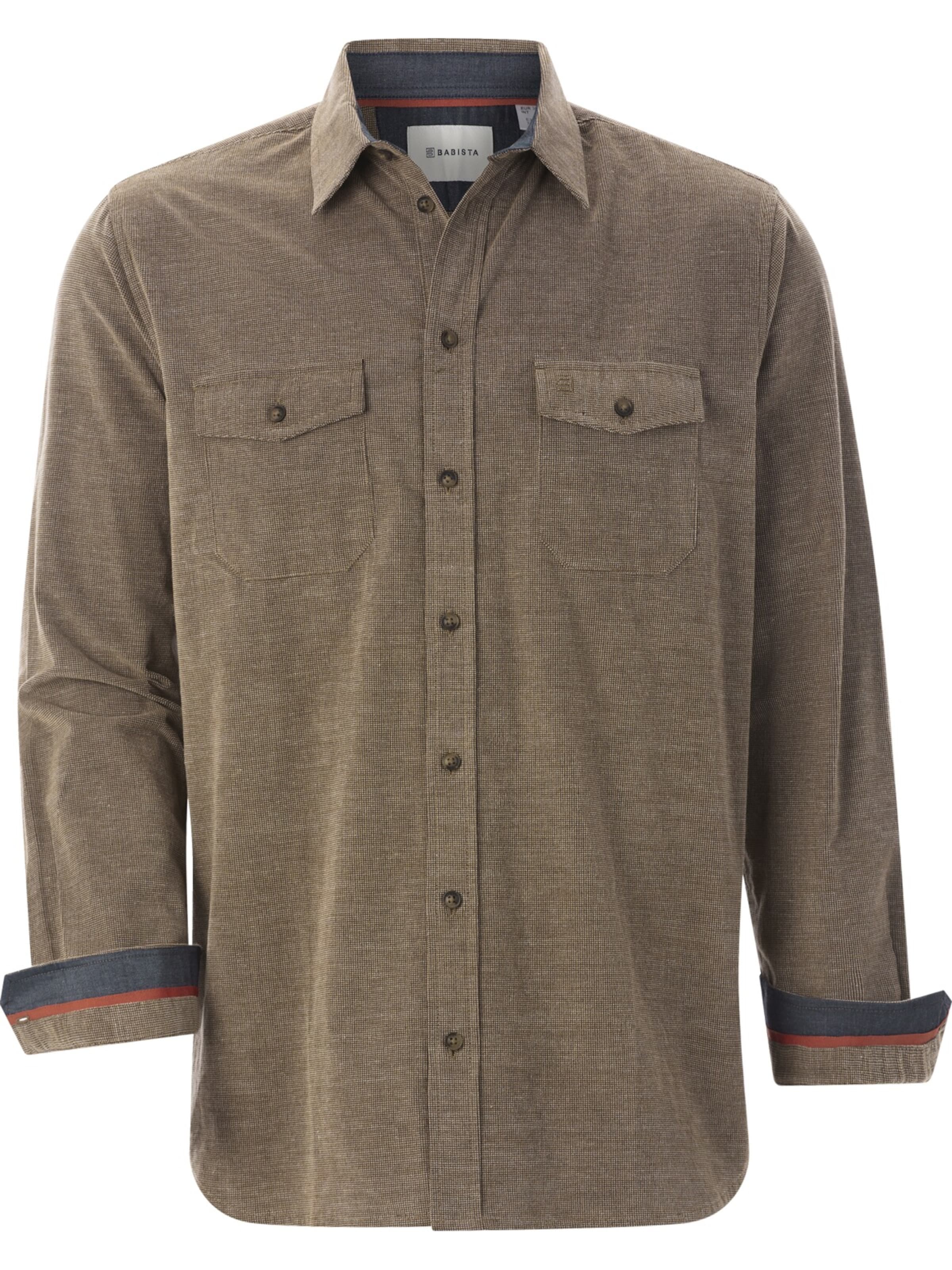 BABISTA Regular Fit Hemd in Braun: Vorderseite