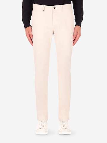 Distretto12 Slimfit Chino 'Giron' in Beige: voorkant