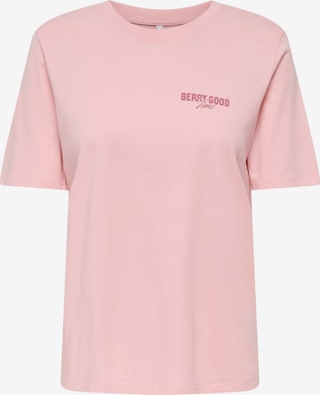 ONLY T-Shirt 'ONLLUCY MONJA' in Rot: Vorderseite