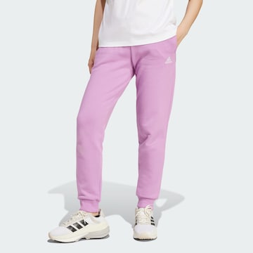ADIDAS SPORTSWEAR Tapered Workout Pants 'Essentials' in Purple