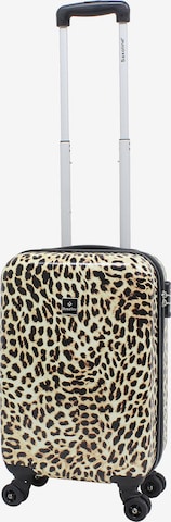 Saxoline Suitcase 'Leopard' in Yellow