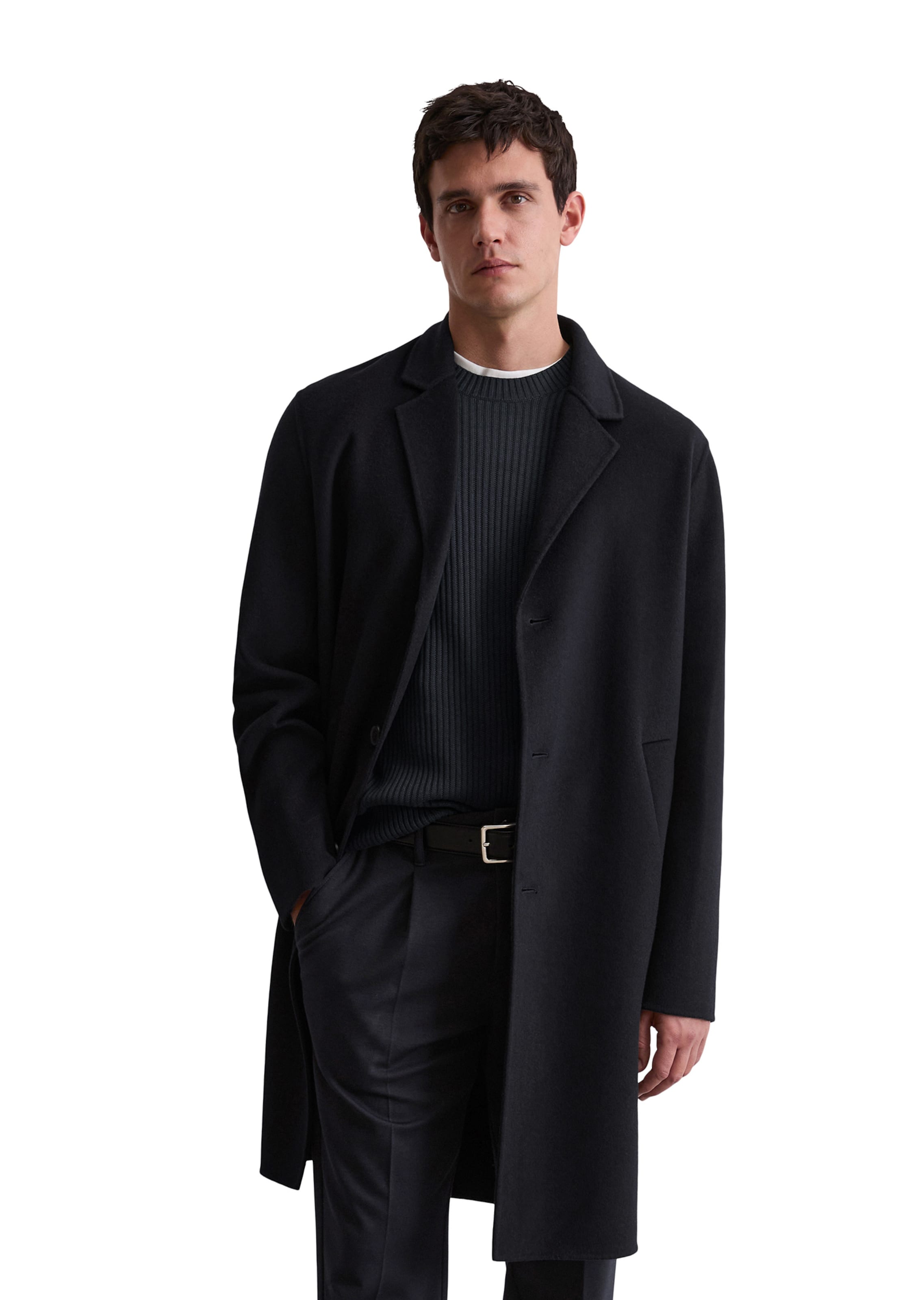 Marc O'Polo Between-seasons coat in Blue: front