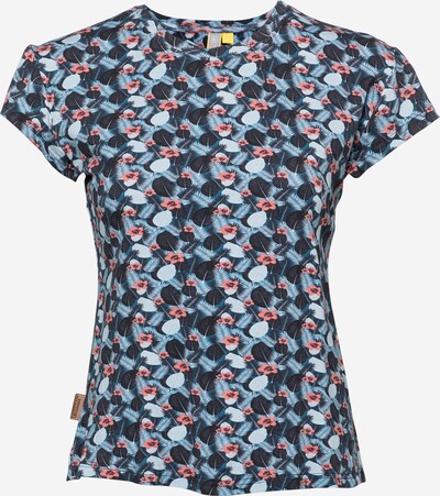 Tricou 'Mimmy' Alife and Kickin pe bleumarin / albastru deschis / corai / roșu vin, Vizualizare produs