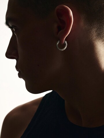 Boucles d'oreilles 'BONE' REYTEL en argent