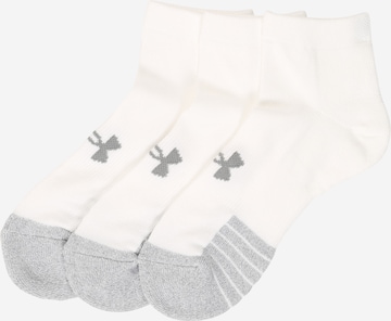 Regular Chaussettes de sport 'HeatGear' UNDER ARMOUR en blanc : devant