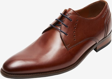 VANLIER Lace-Up Shoes 'Vienna ' in Brown: front