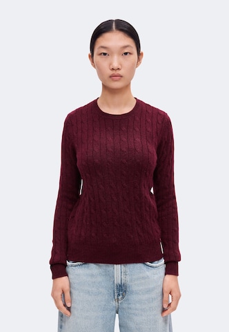 Pulover de la Pure Cashmere NYC pe roșu: față
