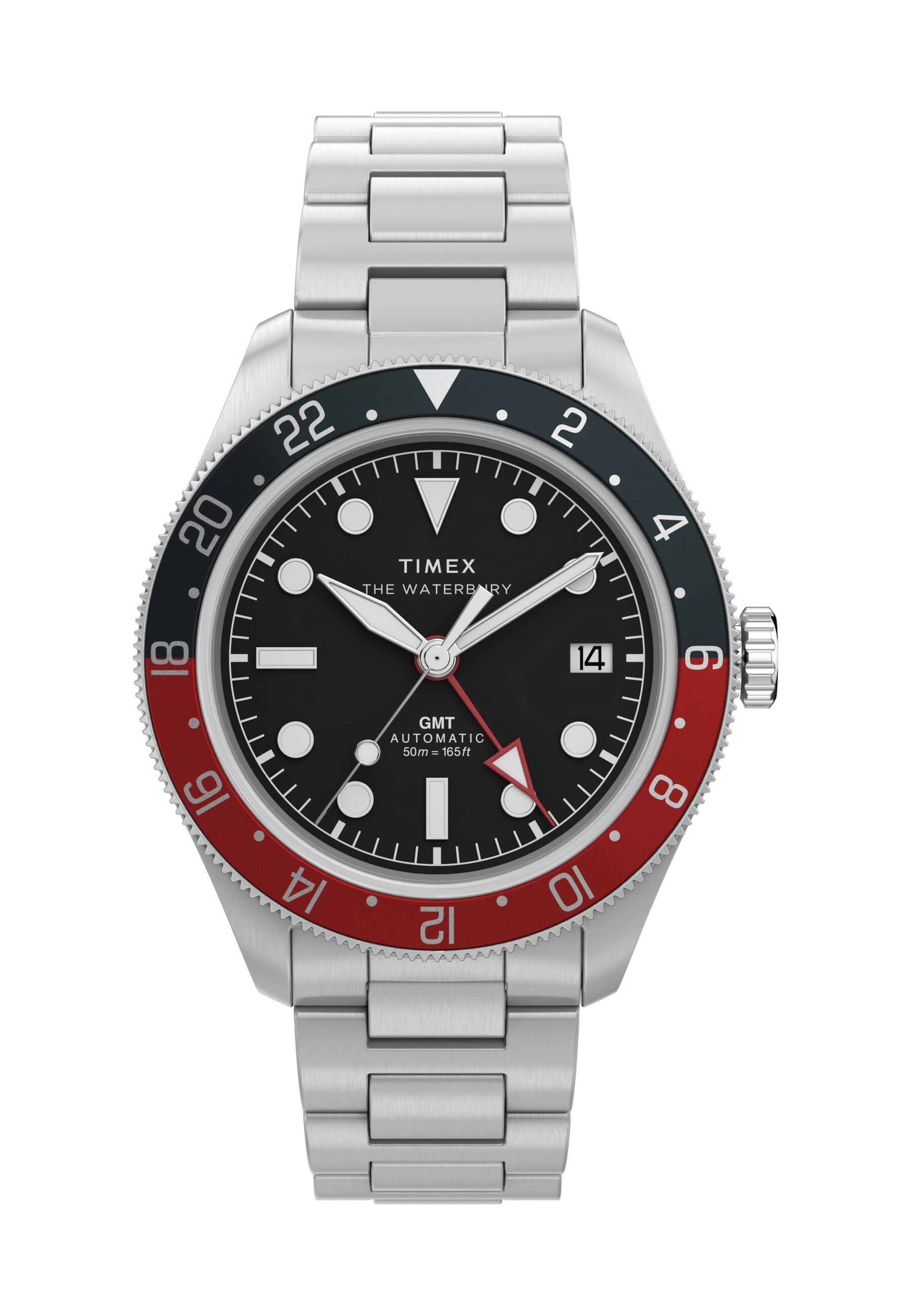 Orologio sportivo ' Waterbury Heritage Automatic GMT ' di TIMEX in argento: frontale
